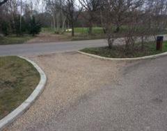 Continuous golf course edging at The Grove Golf Club